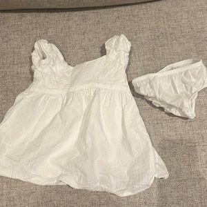 Janie and Jack 6-12 mos white dress